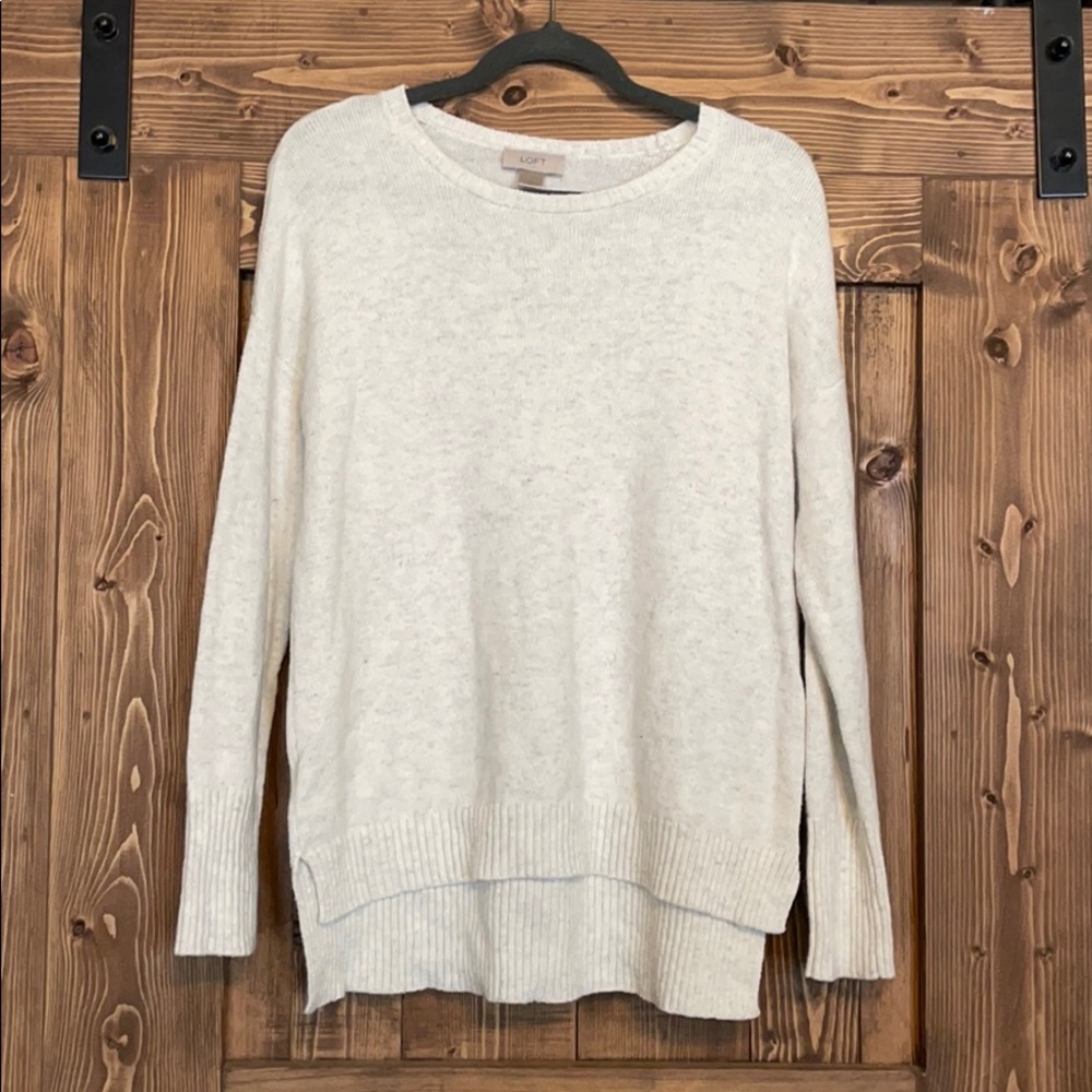 Loft White Sweater